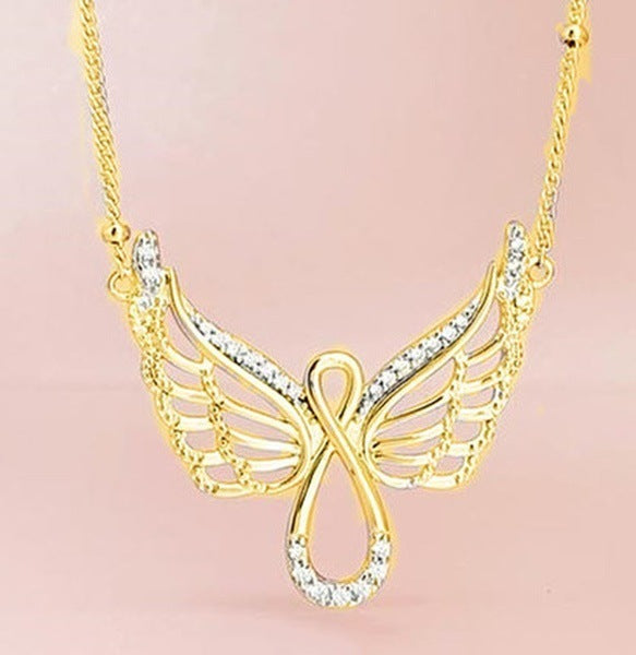 Angel Wing Diamond Angel Wing Lady Necklace