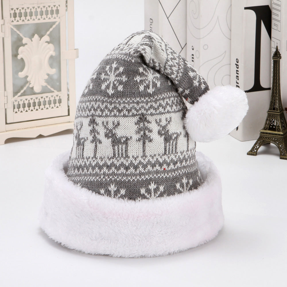 Knitted Wool Flannel Christmas Hat