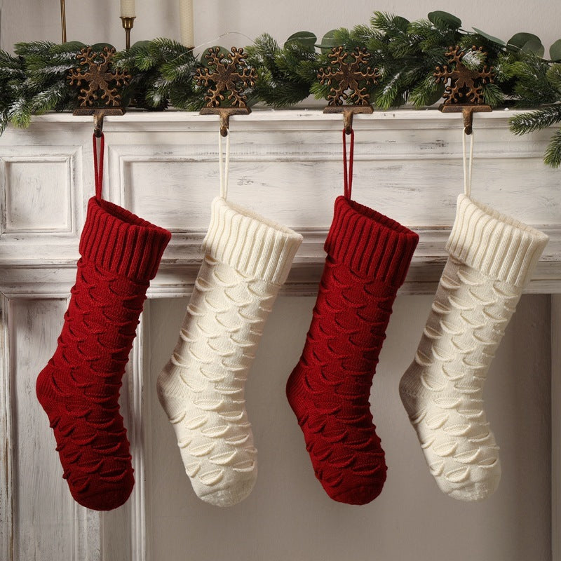 Christmas Decorative Socks Knitted Hanging Decoration