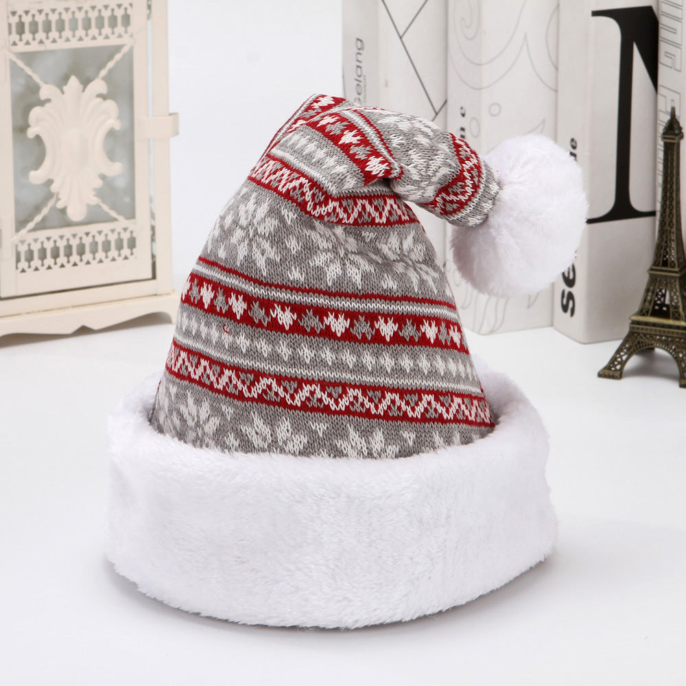 Knitted Wool Flannel Christmas Hat