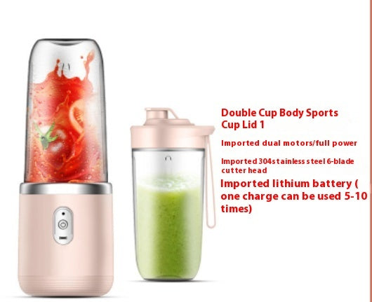 Portable Blender Mini Juicer Cup Extractor Smoothie USB Charging Fruit Squeezer Blender Food Mixer Ice Crusher Portable Juicer Machine