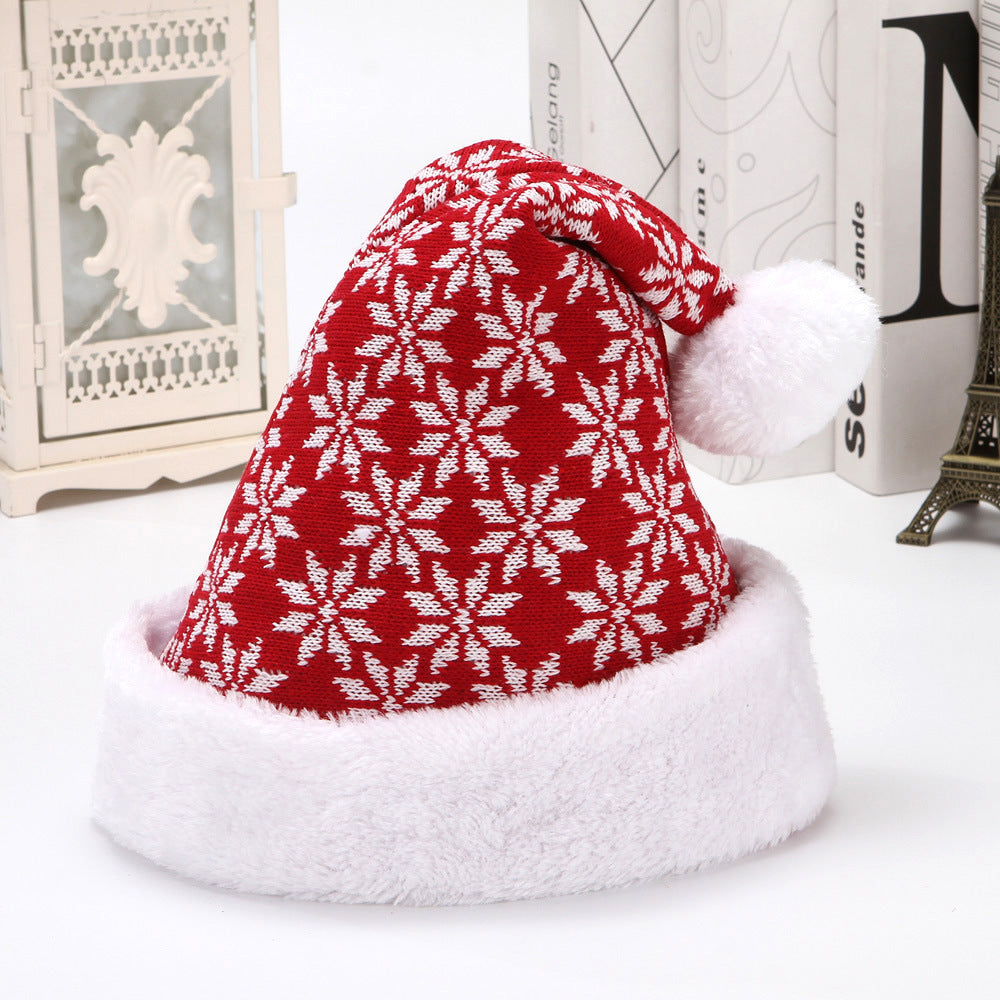 Knitted Wool Flannel Christmas Hat