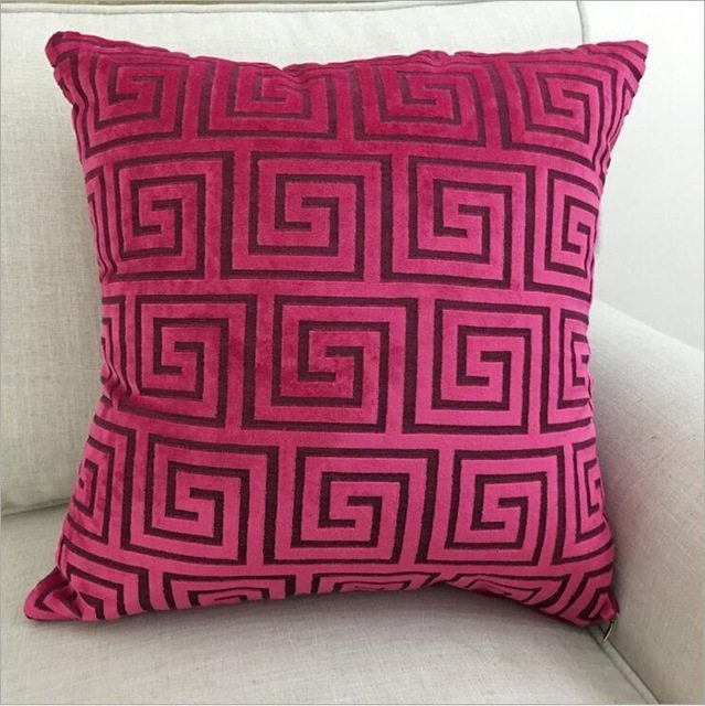 Home Decorative Sofa Throw Pillows Flannel Cushion Cover